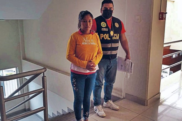 Chimbote: Prisióna suspendida a mujer que agredió a oficial PNP en el toque de queda